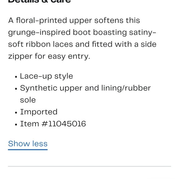 Dr. Martens Kids Boots Black with Pink Floral - Picture 10 of 10